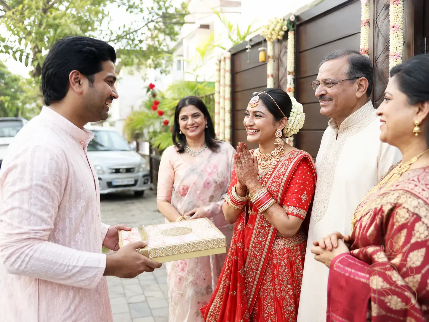 Brother Arriving With Sweets
