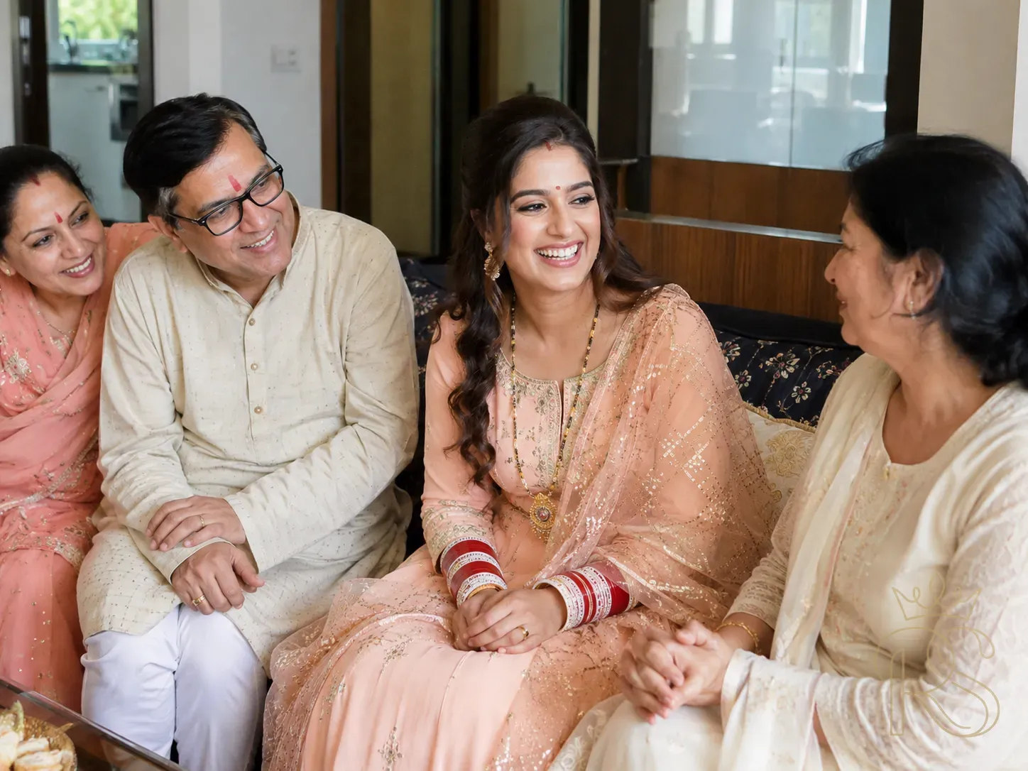 Bride in Soft Festive Anarkali Suit