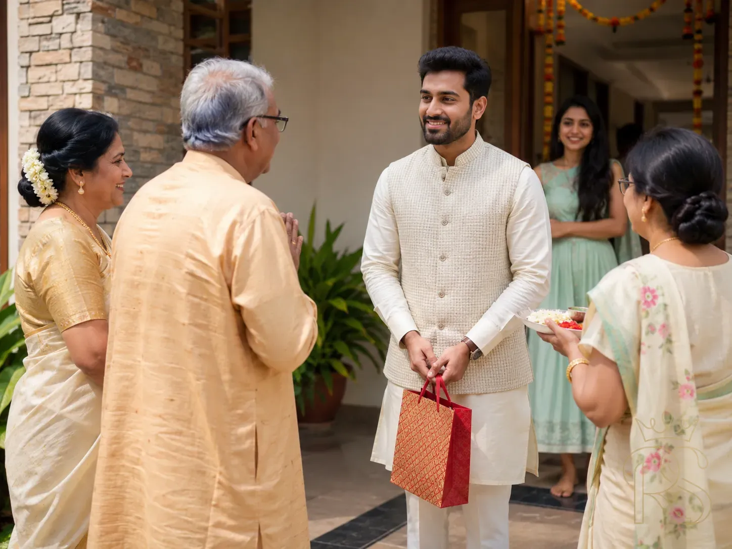 Groom in Relaxed Kurta-Pajama
